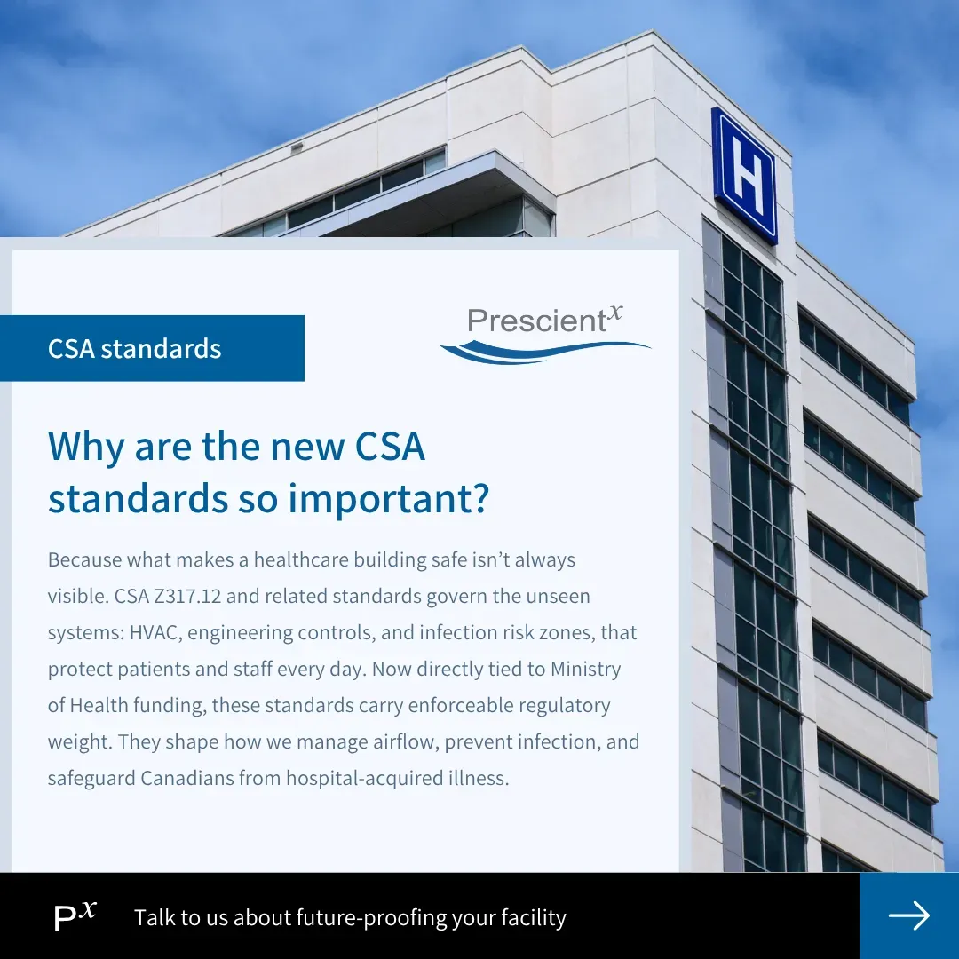 Prescientx social graphic: Why are the new CSA standards so important?